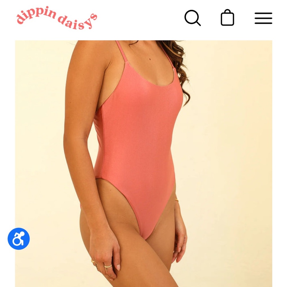 Star Scoop Neckline One Piece Swim